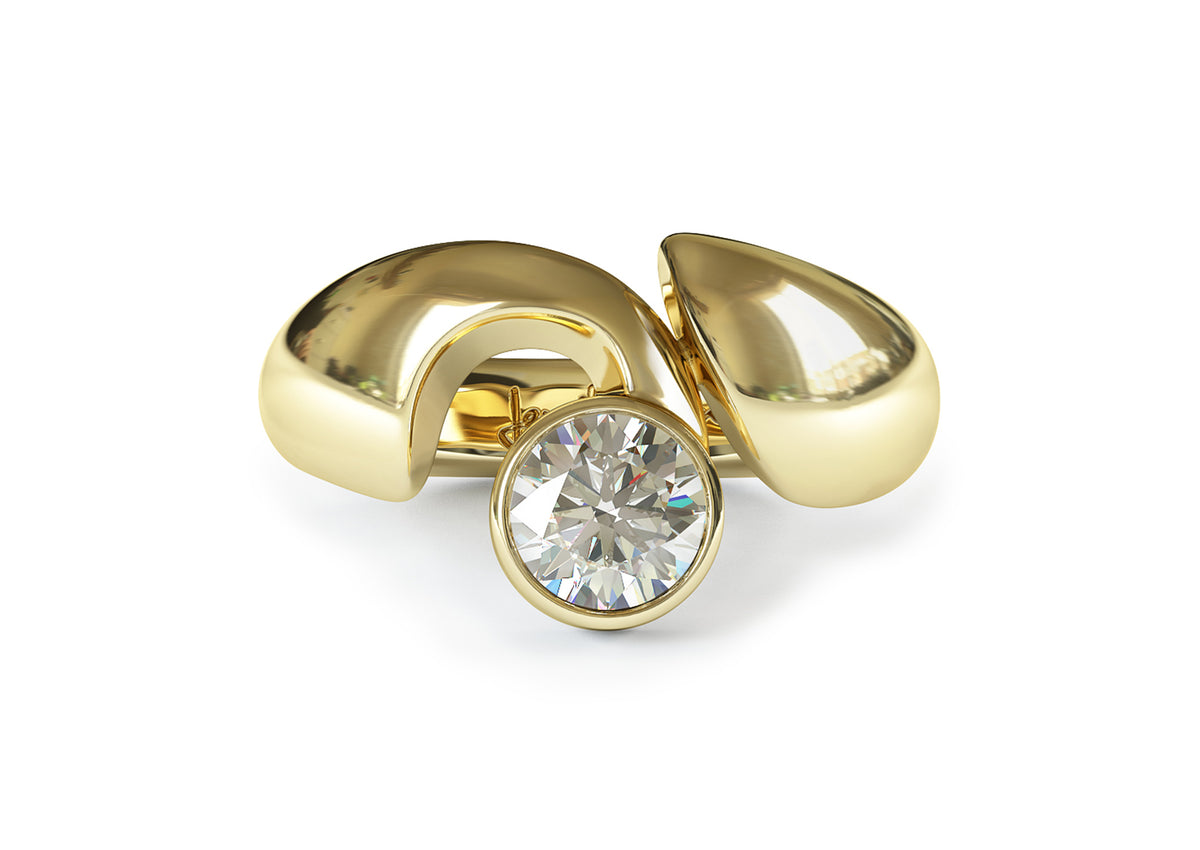 JW159/JW66 Diamond Ring, Yellow Gold