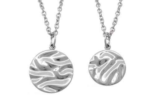 Silk Wave Pendant, Sterling Silver