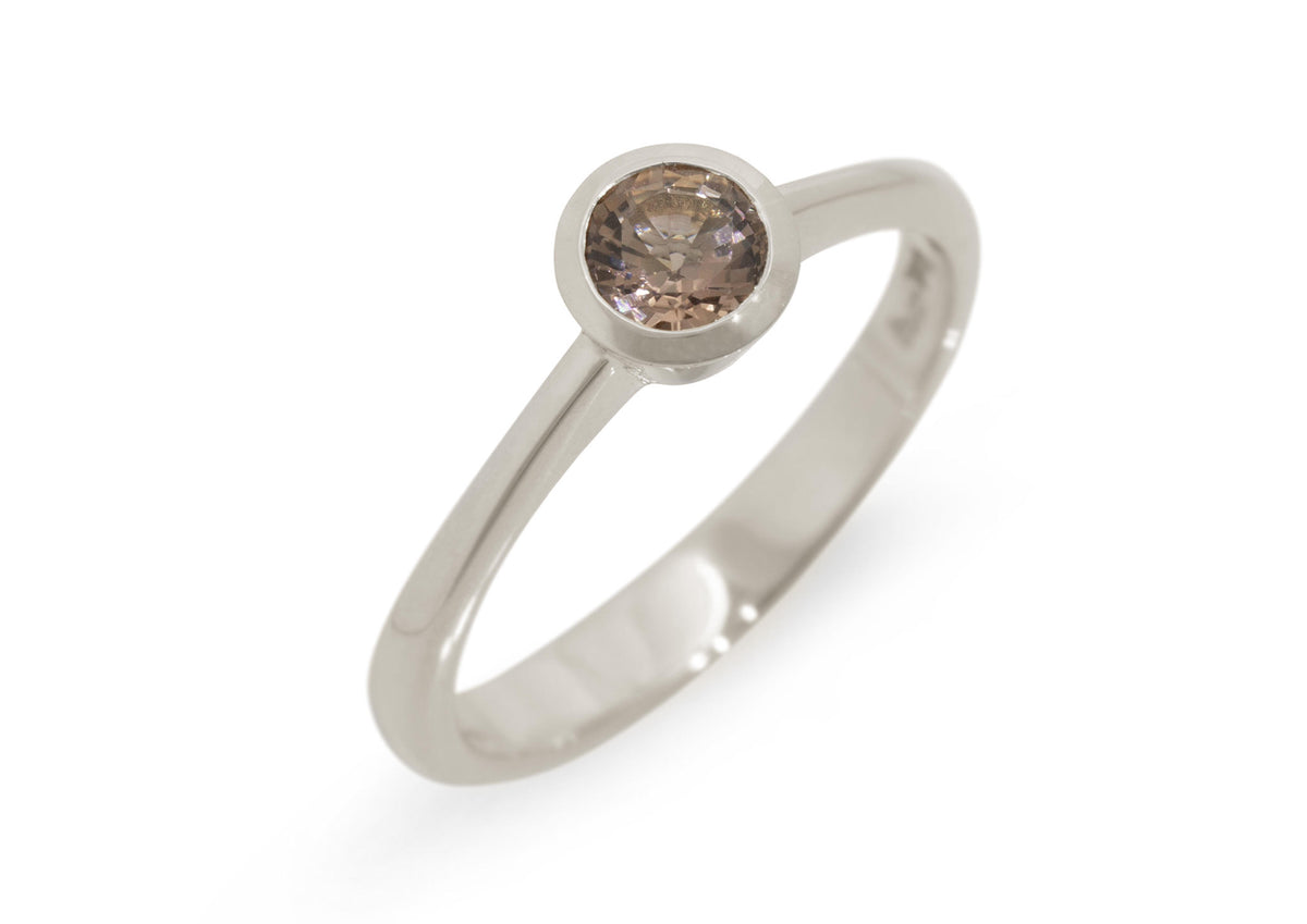 JW698 Gemstone Ring, White Gold & Platinum