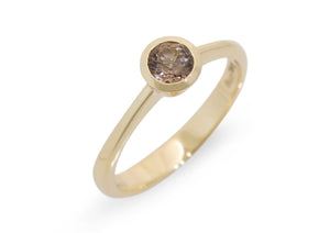 JW698 Gemstone Ring, Yellow Gold
