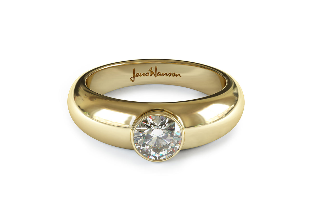 JW73 Diamond Ring, Yellow Gold