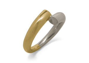 JW99 Bitone Dress Ring, Yellow & White Gold