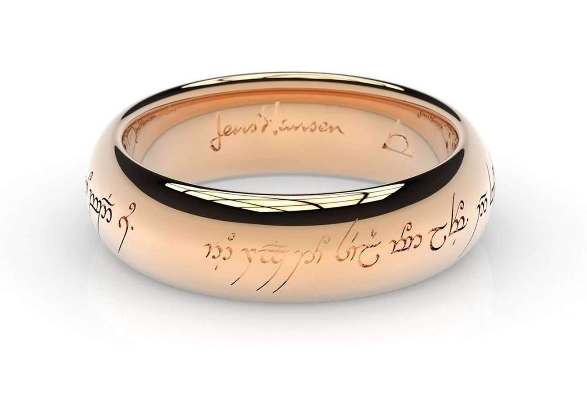 Elvish Lord Of The Rings Ring Buy Elvish Engraved Gold Ring, The