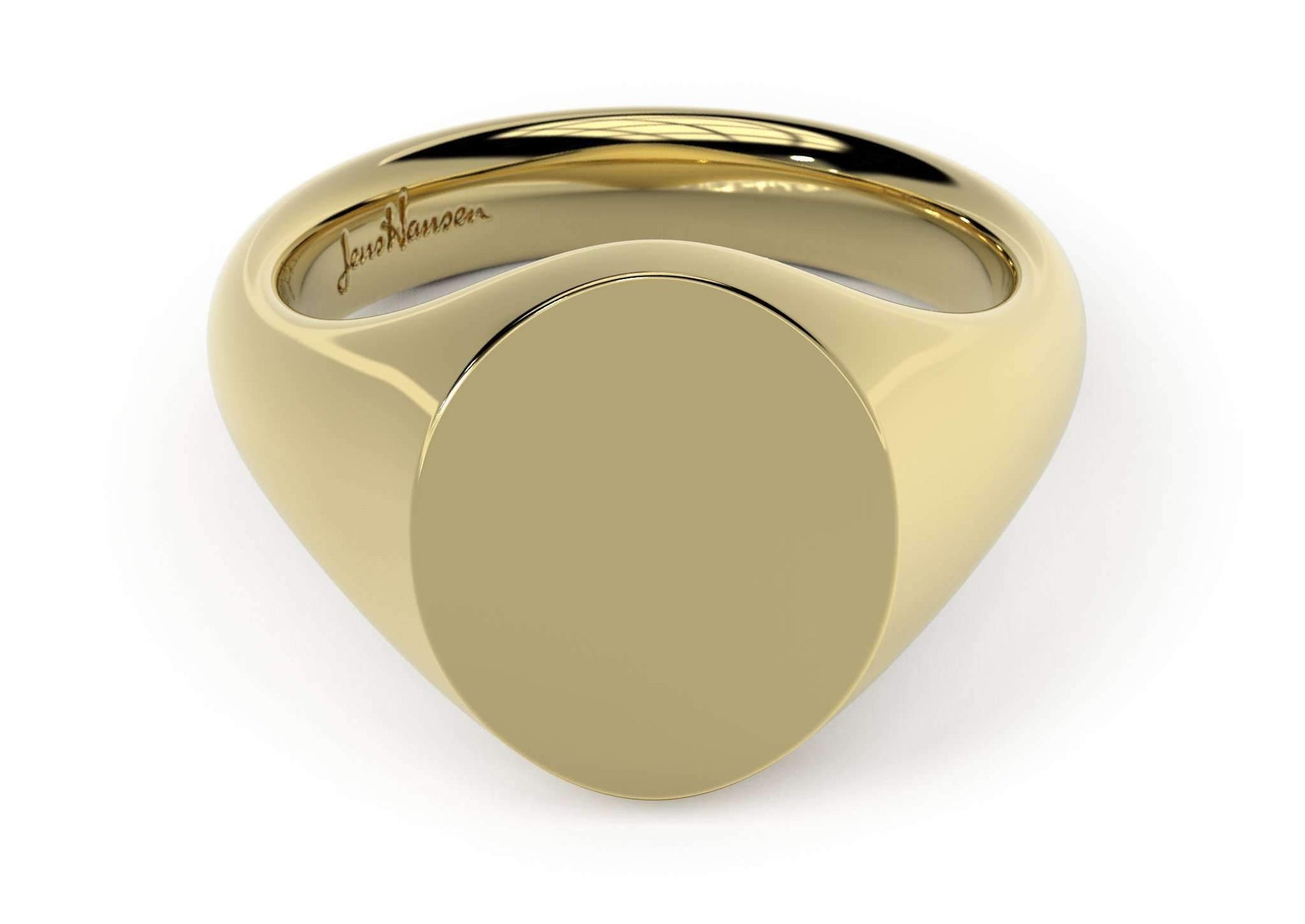 Oval Signet Ring, Yellow Gold – Jens Hansen - Main Image