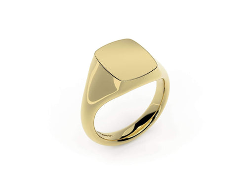 Quadrant Signet Ring, Yellow Gold