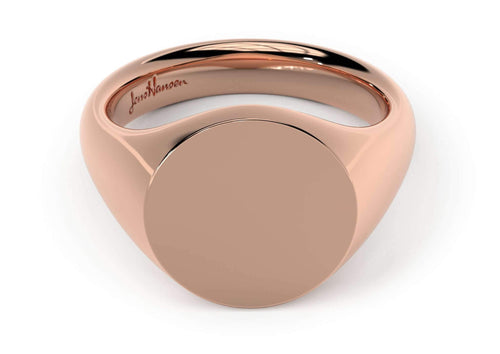 henson ENGRAVED OVAL SIGNET RING 19号-