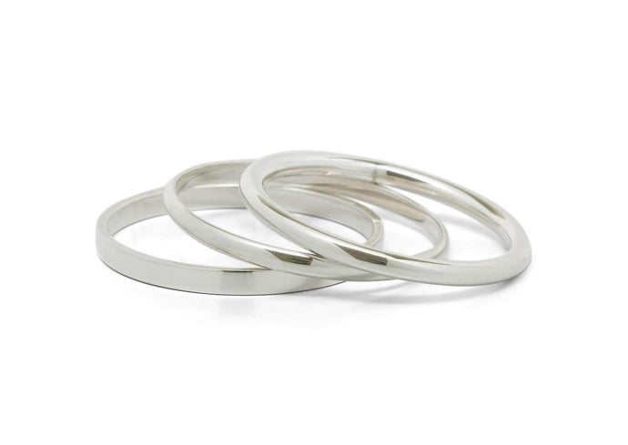 Baby Bangles, Sterling Silver