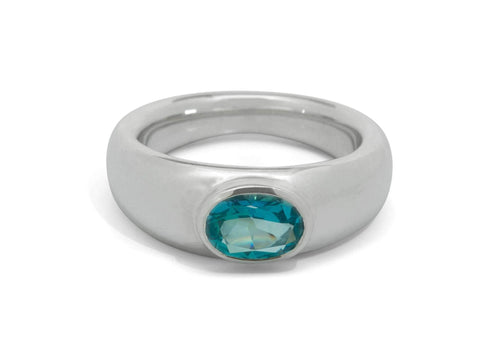 JW102 Gemstone Ring, Sterling Silver