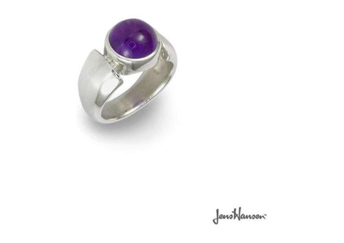 Silver Ring with Amethyst   - Jens Hansen