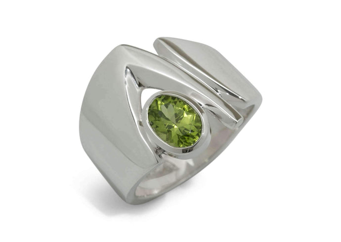 Signature Gemstone Ring, Sterling Silver