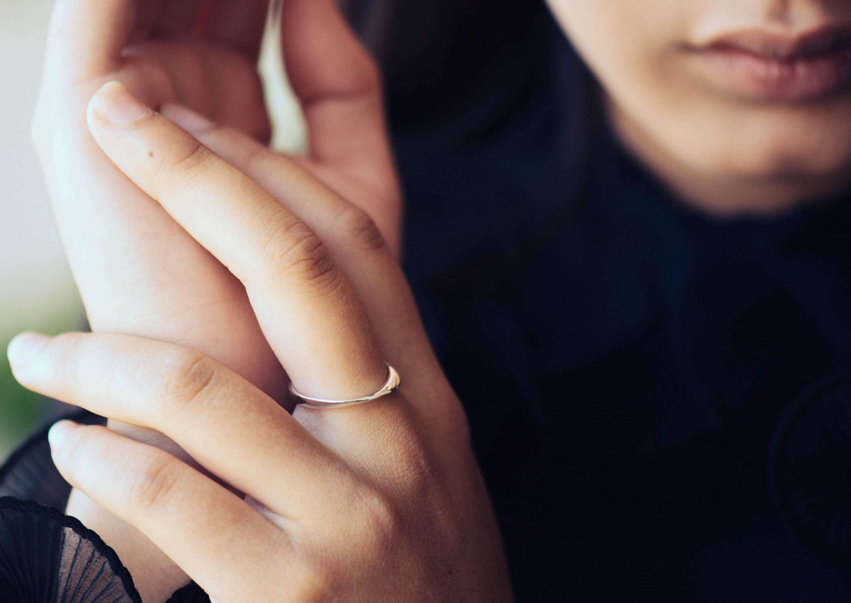 Möbius Twist Ring, Sterling Silver