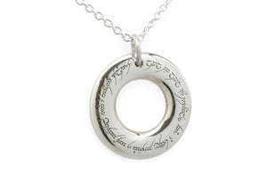 The Wanderers Circle with Fixed Loop, Sterling Silver