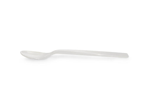 Long Flat Handle Spoon, Pure Silver