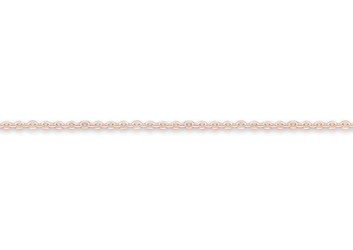 Fine Cable Chain, Red Gold