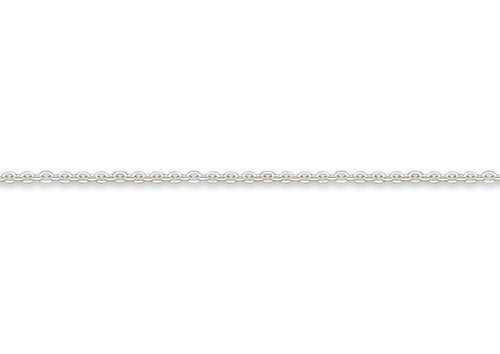 Fine Cable Chain, White Gold