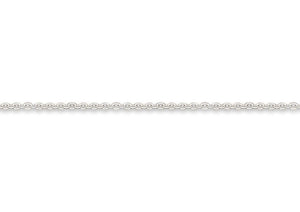 Fine Cable Chain, White Gold