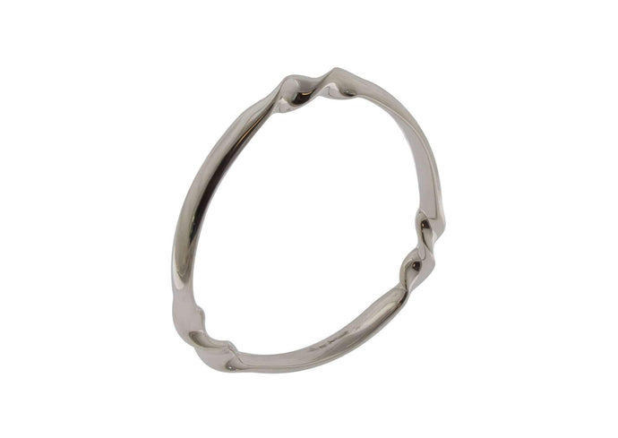 Tri Twist Bangle, Sterling Silver