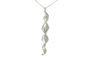 WI Spring Leaf Pendant, Pure Silver