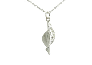 WVI Spring Leaf Pendant, Pure Silver