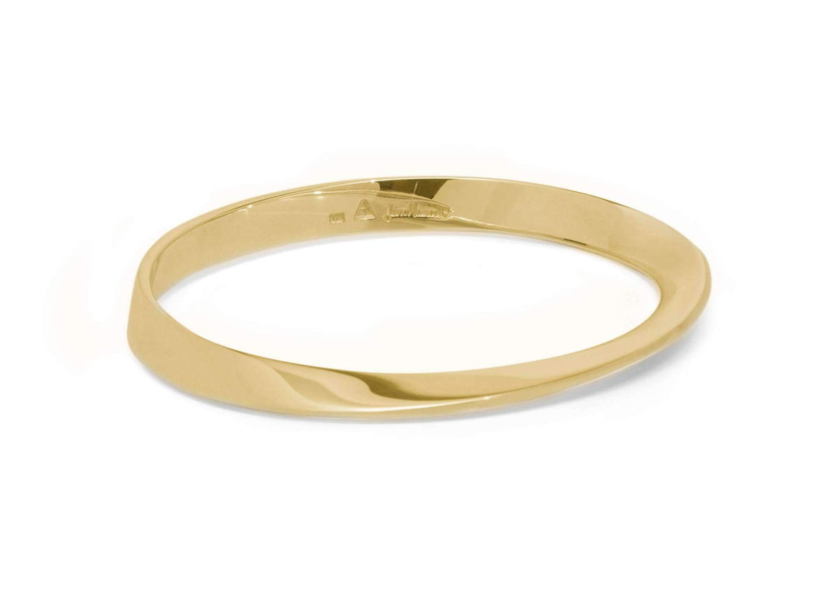 Möbius Twist Bangle, Yellow Gold