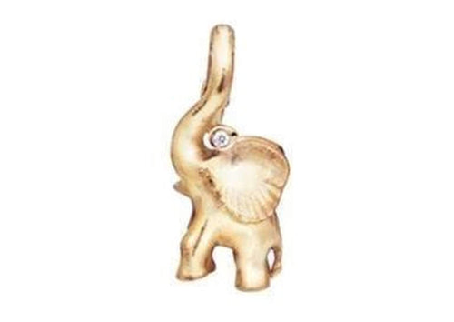 Elephant charm in 18K yellow gold and diamonds TW.VS-by-Ole Lynggaard-from official stockist-Jens Hansen