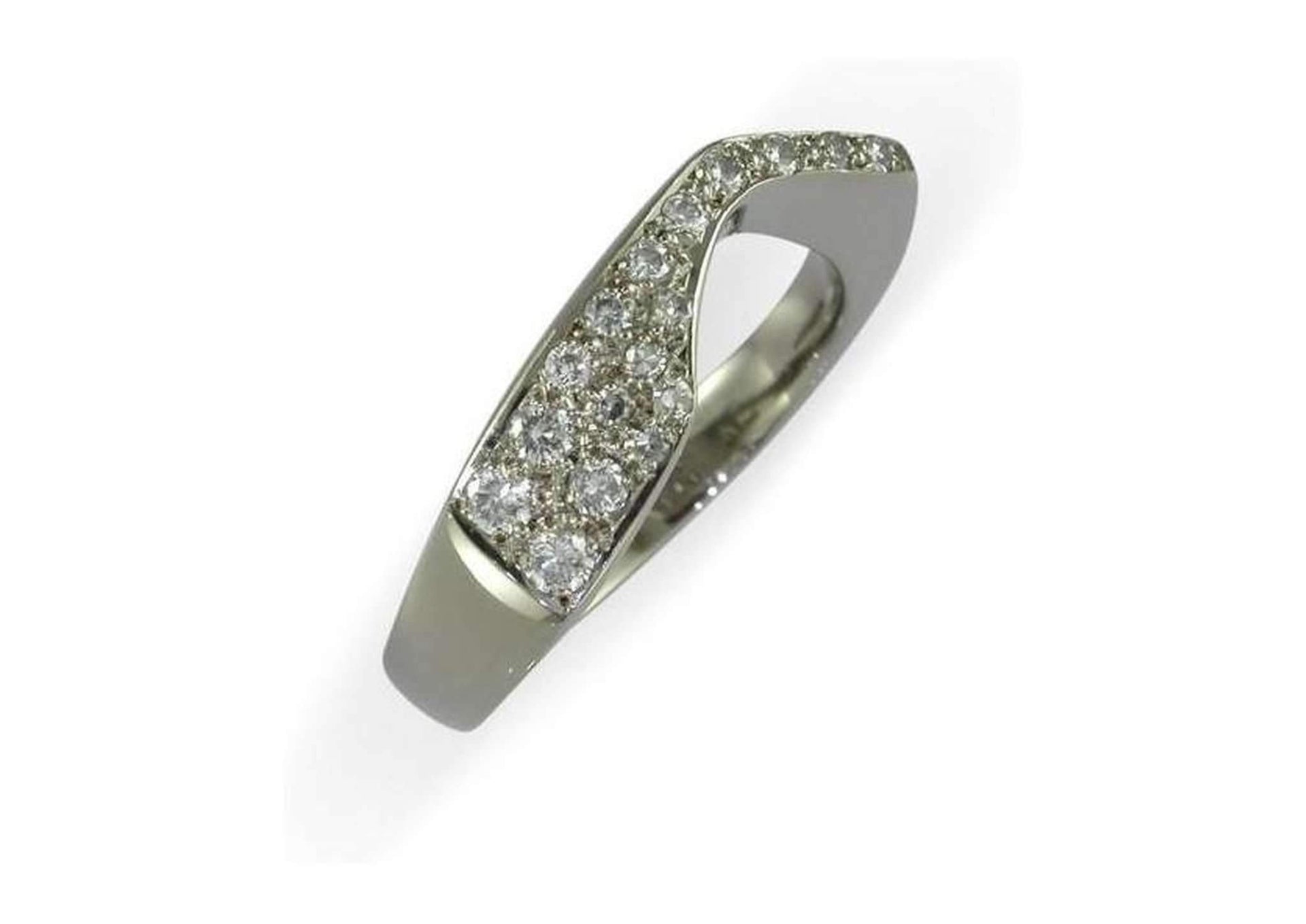 Platinum & Pave set diamond Ring   - Jens Hansen