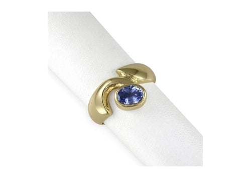 18ct Gold & Ceylonese Sapphire Ring   - Jens Hansen