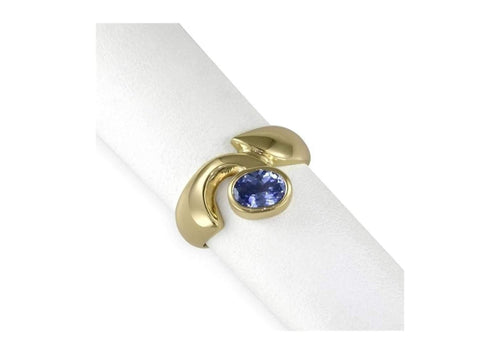 18ct Gold & Ceylonese Sapphire Ring   - Jens Hansen