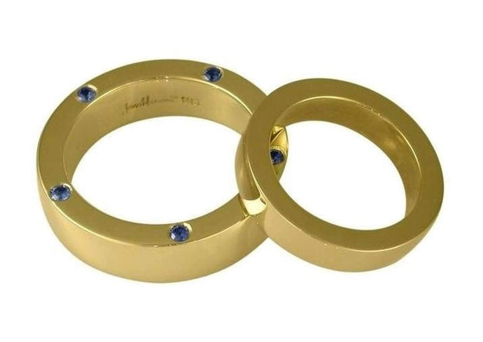 14ct Gold & Ceylonese Sapphire ring set.   - Jens Hansen