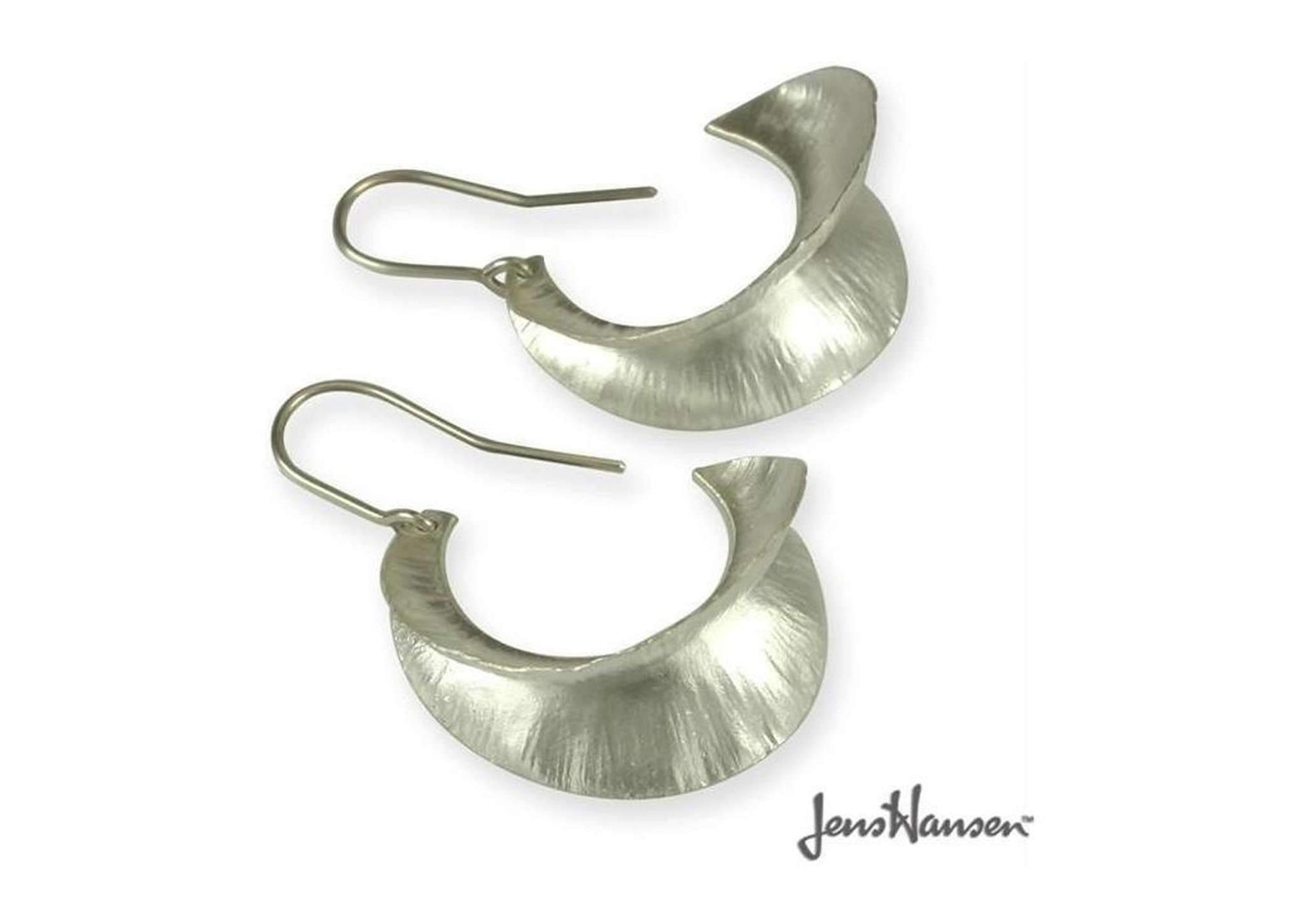 Pure Silver Spring Leaf Earrings   - Jens Hansen