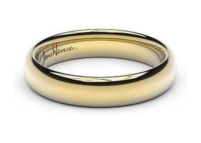 Petite Replica Ring - 4mm wide, 9ct Yellow Gold