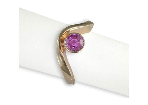 Rose gold and pink sapphire ring   - Jens Hansen