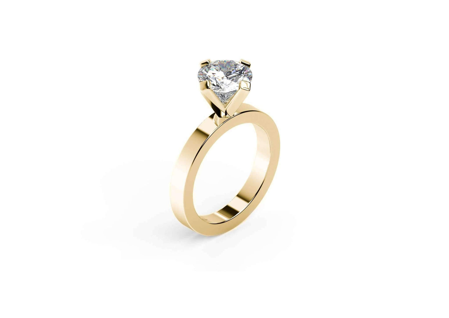 The Jens Hansen Solitaire Ring, Yellow Gold Jens Hansen