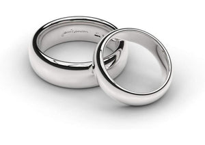 White Gold, Platinum & Palladium Replica Rings Set   - Jens Hansen