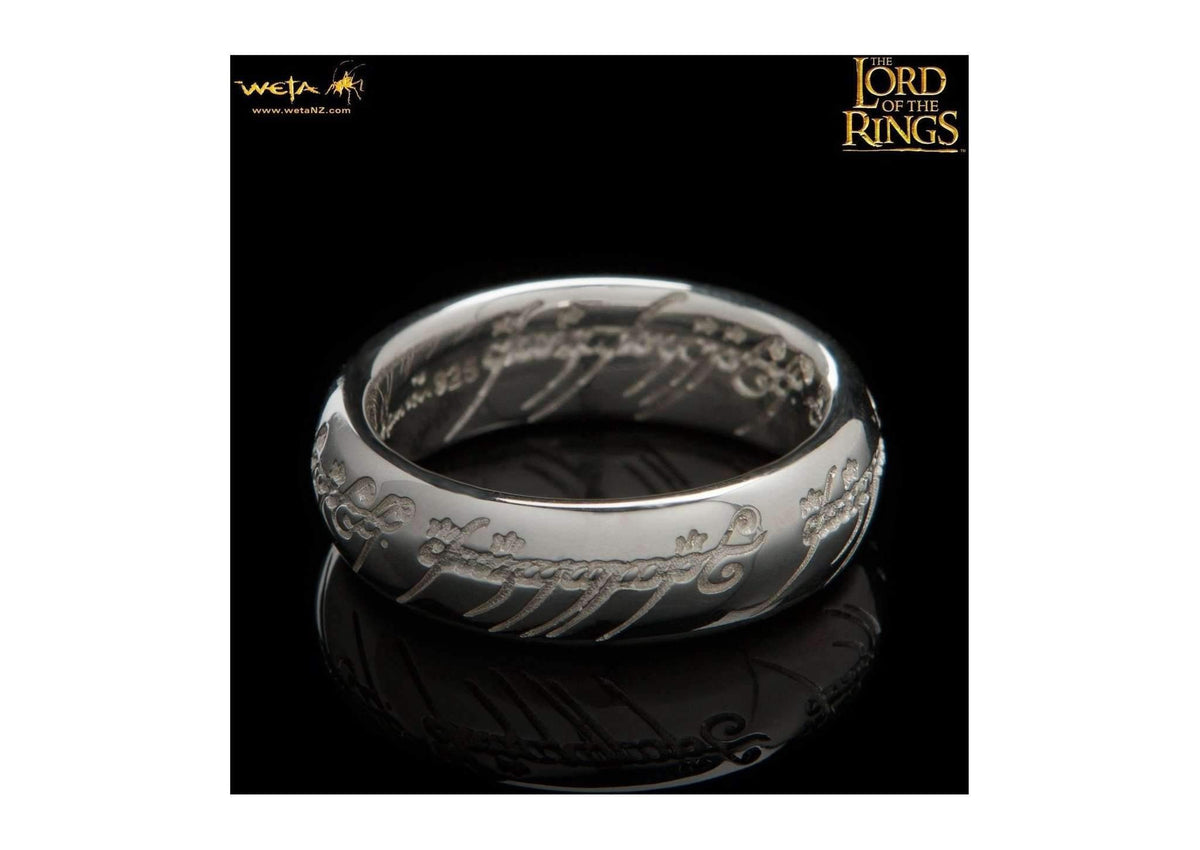 Bilbo Ring : The One Ring - Sterling Silver (with Elvish Runes)