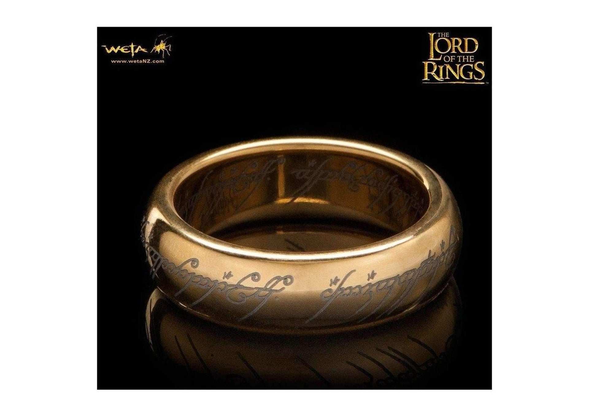 The Lord of the Rings: The One Ring: Gold Plated Tungsten Carbide 