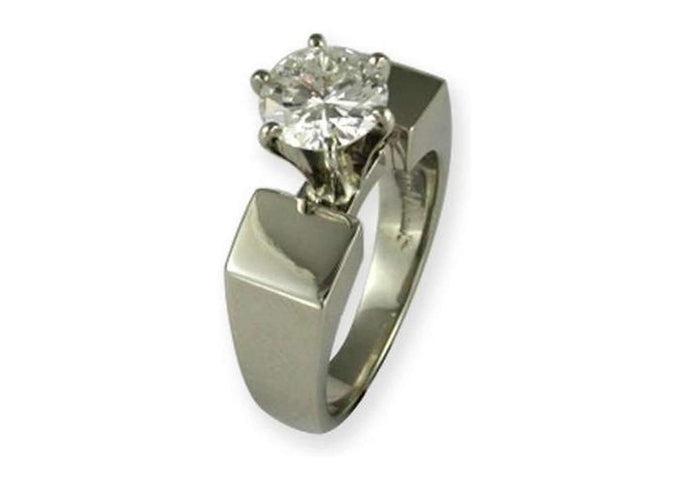 14ct White Gold Diamond Ring Redesign   - Jens Hansen
