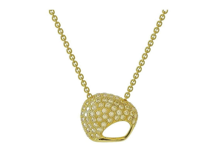 The Golden Kiwi, Yellow Gold with Diamonds