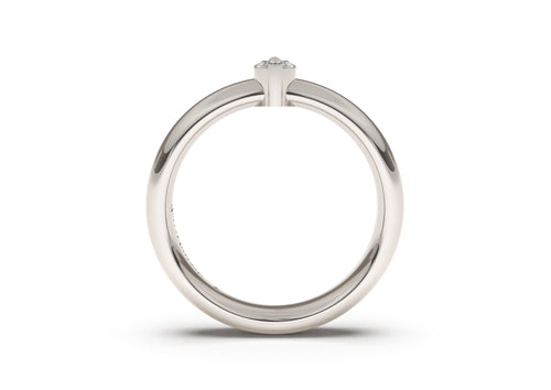 Marquise Classic Engagement Ring, White Gold & Platinum