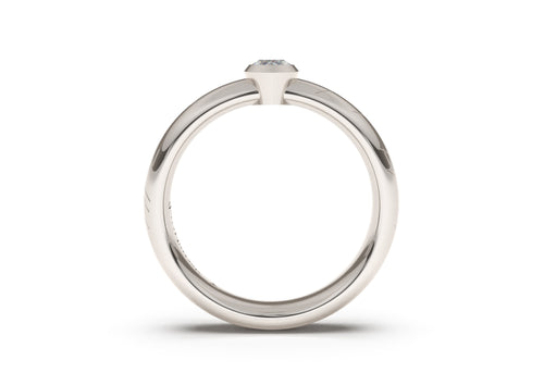 Marquise Elegant Elvish Engagement Ring, White Gold & Platinum