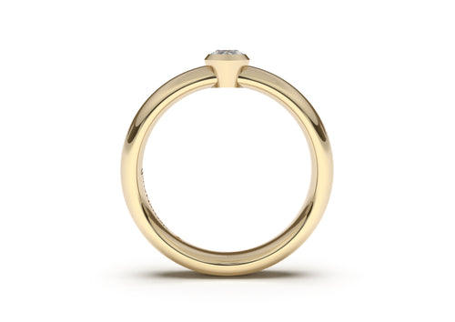 Marquise Elegant Engagement Ring, Yellow Gold