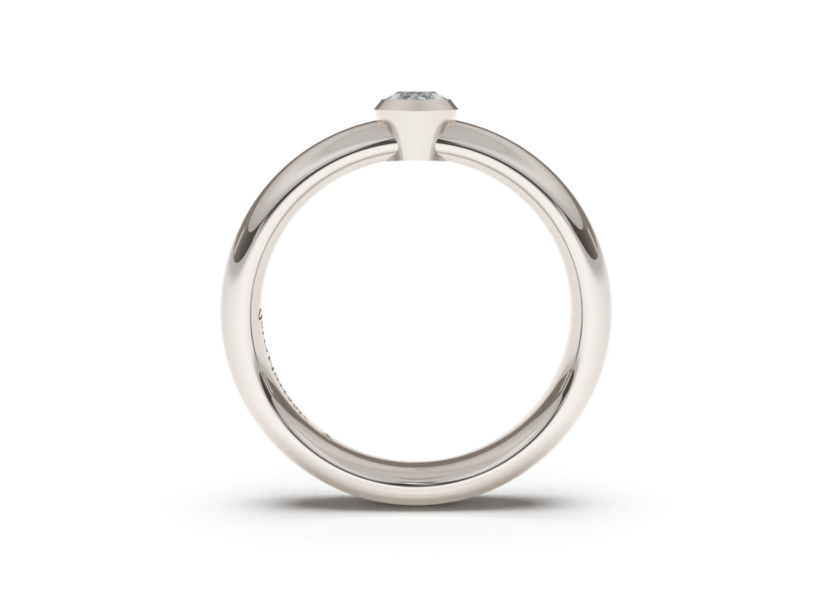 Marquise Elegant Engagement Ring, White Gold & Platinum