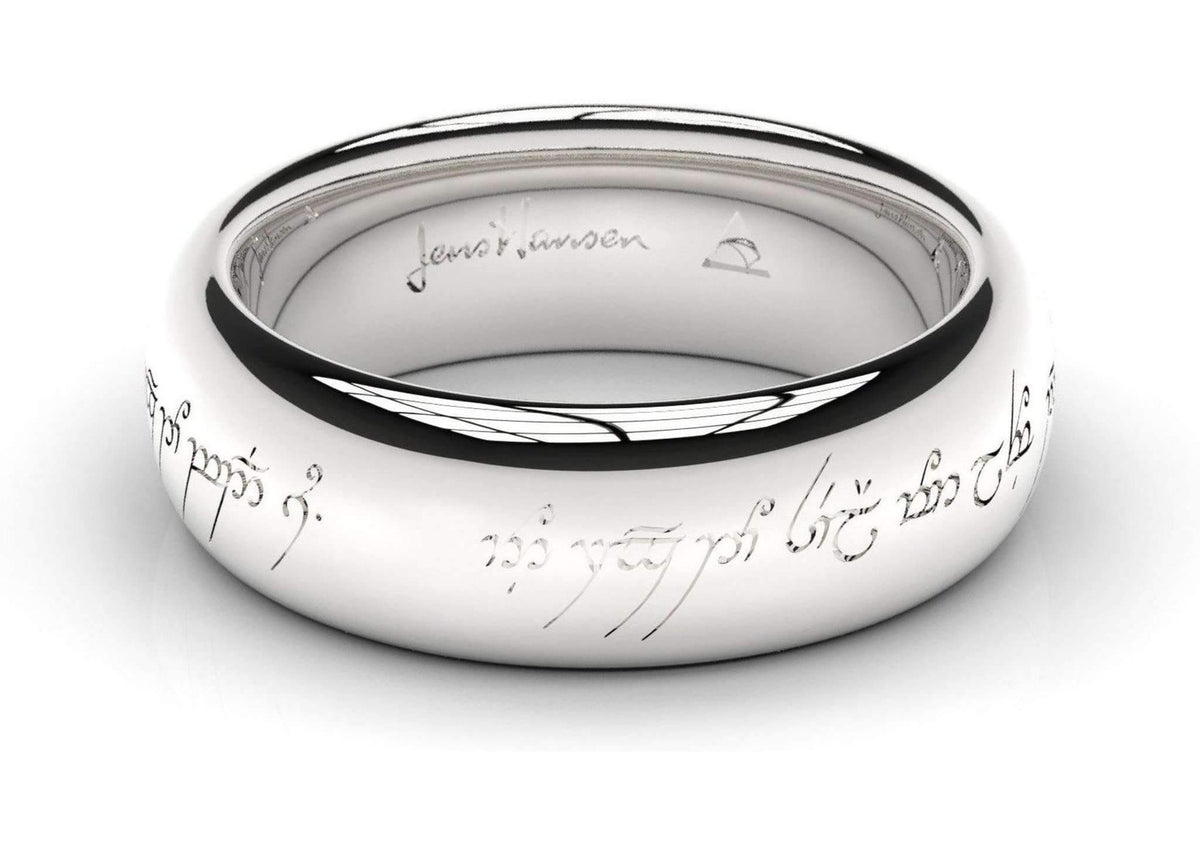 Elvish Love Ring White Gold & Platinum